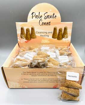 (24 per box of 3) Palo Santo cones